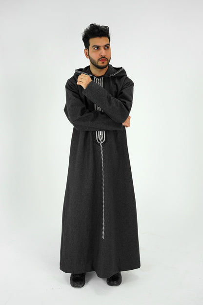 Morocco Jubbah Black
