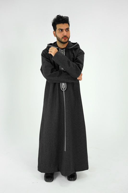 Morocco Jubbah Black
