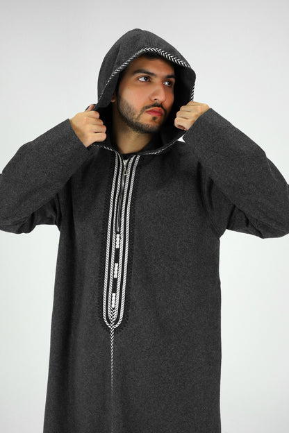 Morocco Jubbah Black