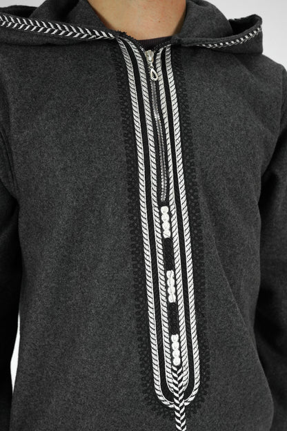 Morocco Jubbah Black