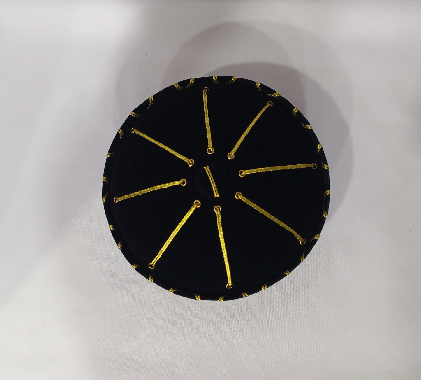 Fancy Cap Black With Golden Line