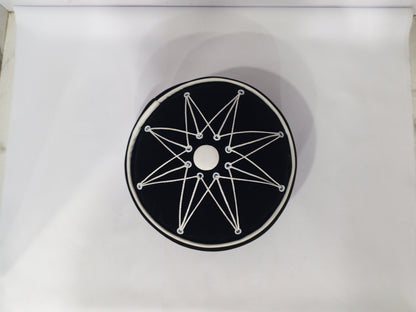 Fancy Cap Black With White Lines