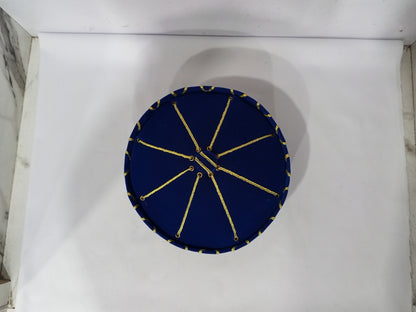 Fancy Cap Blue With Golden Lines