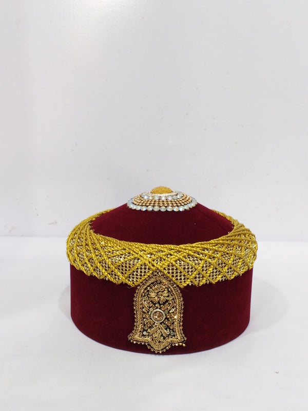 Fancy Cap Mehroon